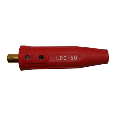 Lenco 05434 LDC-50 Red Male Dinse Style Cable Connector