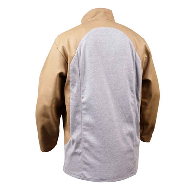 Black Stallion JF1625-TG Stretch-Back FR Cotton Welding Jacket, Tan, X-Large