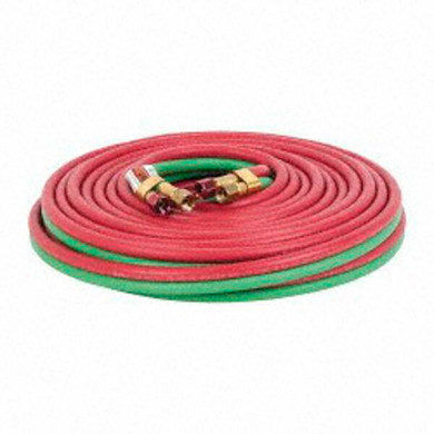 Weldcote 38TX25 Twin Hose Grade T 3/8 X 25' BB Fittings