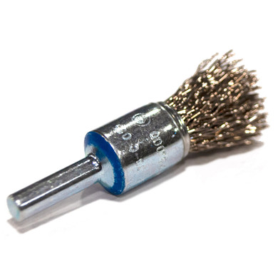 Walter 13C055 1/2" Mounted Wire Brush .02 Straight with Crimped Wire for Aluminum and Stainless Steel