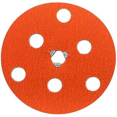 Norton 66254468381 7” Blaze AVOS F980 Ceramic Alumina Speed-Lok Fastener See-Thru Fiber Discs, 24 Grit, Coarse, 10 pack