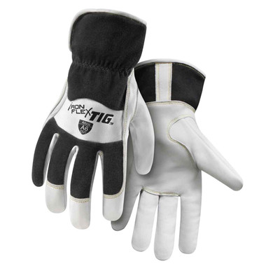 Steiner 0261CR IronFlex TIG Premium Kidskin TIG Welding Gloves, FR Cotton Back, Cut Resistant, Slip-On Cuff, Large