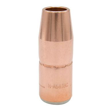 Miller N-M5818C AccuLock MDX Thread-On Nozzle, 5/8" Orifice, 1/8" Tip Recess, Copper