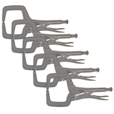 Irwin 19 11R Original 11"/275 mm Locking Clamp with Regular Tips, 5 pack