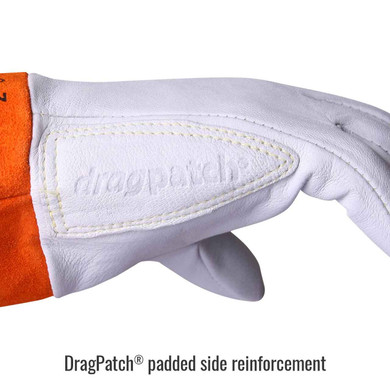 Black Stallion 24K Short Cuff Premium Kidskin TIG Glove with DragPatch, Medium