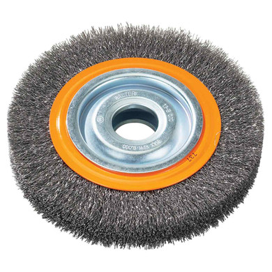 Walter 13B070 7x7/8x1-1/4 Crimped Wire Wheel Brush for Bench or Pedestal Grinder STEEL