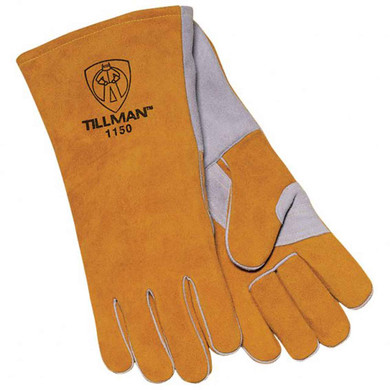 Tillman 1150 14" Premium Insulated Split Cowhide Welding Gloves, Large