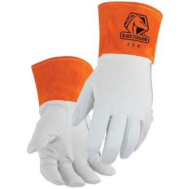 Black Stallion 25K Premium Kidskin TIG Glove with DragPatch, X-Large