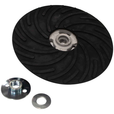 United Abrasives SAIT 95022 9"x5/8-11" Spiralcool Backing Pad for Resin Fiber Discs Hard Density