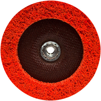 Norton 66623303919 7x5/8-11” Bear-Tex Blaze Rapid Strip Ceramic Alumina Non-Woven Depressed Center Discs, Extra Coarse, 10 pack