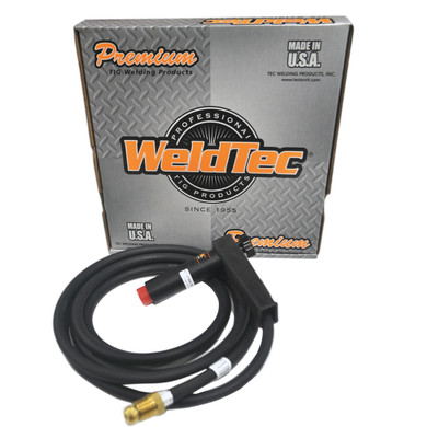 Weldtec WT-27AA-12R 9" Heavy-Duty Machine TIG Torch Kit, 12.5'