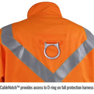 Black Stallion JF1012-OR Hi-Vis Safety Welding Jacket with FR Reflective Tape, Safety Orange, 3X-Large