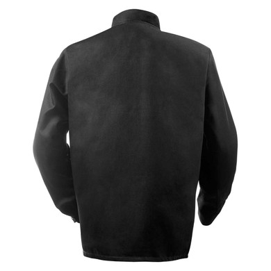 Steiner 1360-L 30" 10oz. Black CF Woven Carbonized Fiber Welding Jacket, Large