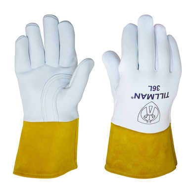 Tillman 36 Premium Heavyweight Top Grain Elkskin MIG Glove with foam lined back, 2X-Large