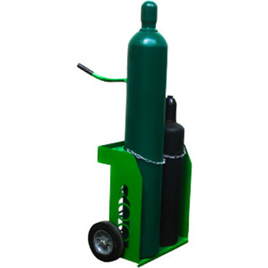 SAF T CART 950-10B Large Dual Cylinder Cart for Oxygen & Acetylene Cylinders