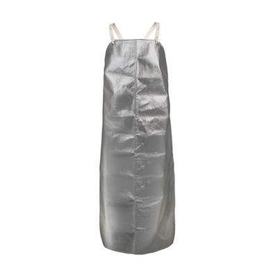 Tillman 7448 24"X48" 19 oz. Aluminized Rayon Bib Apron