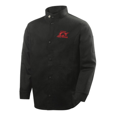 Steiner 1160-X 30" 9oz. Black FR Cotton Welding Jacket, X-Large