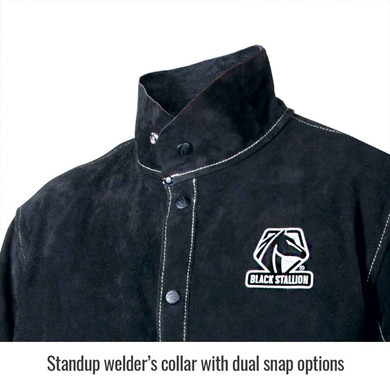 Black Stallion JL1030-BB Color Block Leather Welding Jacket, 4X-Large