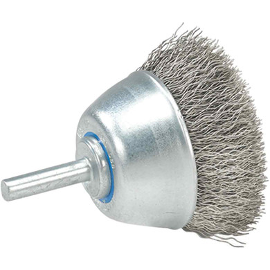 Walter 13C068 2-3/8" Mounted Wire Brush .0118 Cup with Crimped Wire for Aluminum and Stainless Steel