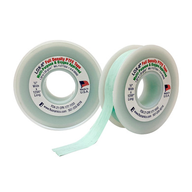 Fluoramics 9010008 LOX-8 Full Density PTFE Tape 1/2" x 1296"