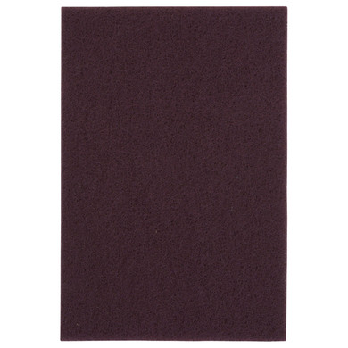 Norton 66261074700 6x9" Bear-Tex Non-Woven Hand Pads, 747 Maroon, Very Fine Grit, General Purpose Plus Pads, 20 pack