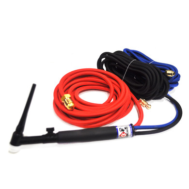 CK18 Water Cooled TIG Torch Kit, Flex Valve, 350A, 25', 3-Pc, Super-Flex, CK18V-25SF FX