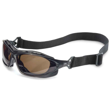 Uvex Seismic HydroShield Anti-Fog Safety Glasses, S0605HS, SCT-Gray Lens with Black Frames