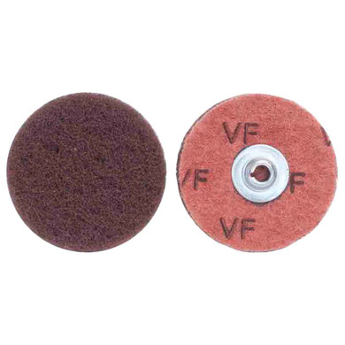 Norton 8834166405 2" Merit AO TS (Type II) Non-Woven Quick-Change Buffing Discs, Very Fine, 50 pack