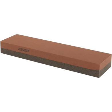 Norton 66243592751 8x2x3/4 In. India AO Combination Grit Benchstone, Coarse and Fine Grit