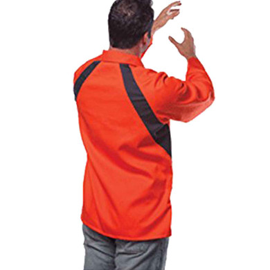 Tillman 6360 Cotton Westex FR7A Fabric Welding Jacket, 30" 9 oz, Orange, 2X-Large