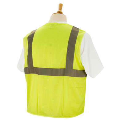 Black Stallion SVY205 ANSI Class 2 Hi-Vis Mesh Safety Vest, 3X-Large