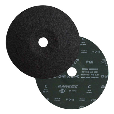 United Abrasives SAIT 54060 7x7/8 Bulk Silicon Carbide Closed Coat Fiber Grinding Discs 60 Grit, 100 pack