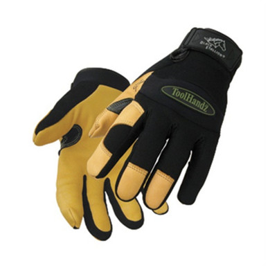 Black Stallion ToolHandz 99DEER Premium Grain Deerskin Mechanic's Gloves, Medium