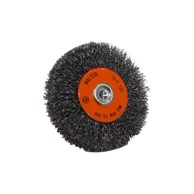 Walter 13C125 3x3/4 Mounted Wire Brush .0118 Wheel with Crimped wire for Steel