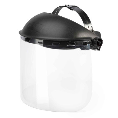 Lightweight Safety Face Shield - Clear Plastic Protective Work