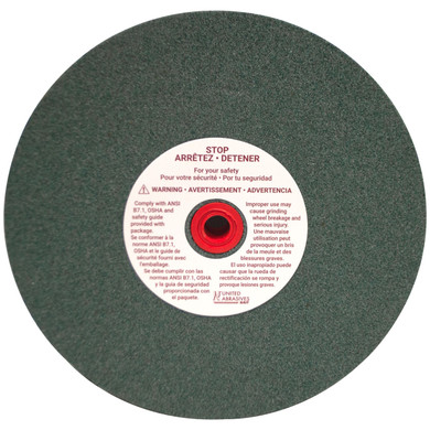 United Abrasives SAIT 28124 8x1x1 GC80 Green Silicon Carbide General Purpose Bench Grinding Wheel