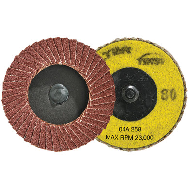 Walter 04A258 2-1/2" Twist Quick Change Flap Discs Metal Surface Grinding and Finishing Discs 80 Grit, 10 pack