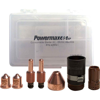 Hypertherm 428561 Consumable Starter Kit Powermax45 XP, Mechanized with Ohmic Retaining Cap