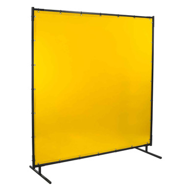 Steiner 534HD-6X6 Protect-O-Screen HD with Yellow Transparent Vinyl FR Welding Screen with Frame