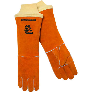 Steiner 21918-KSC Shoulder Split Cowhide Stick Welding Gloves ThermoCore Foam Lined Kevlar Spark Cuff Large