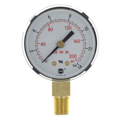 Miller Smith GA140-03 2" 200 PSI / 14 BAR Replacement Gauge