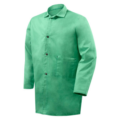 Steiner 1336-X 36" 9oz. Green FR Cotton Jacket, 36" Green, X-Large