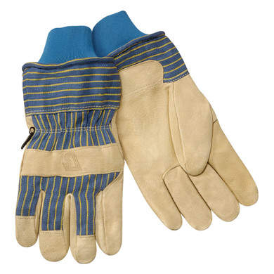 Steiner P2459 Heatloc Grain Pigskin Winter Gloves With Safety Cuff & Pull-Out Knit Wrist, 2X-Large