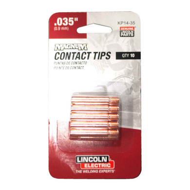 Lincoln Electric Contact Tip 035, 10 pack