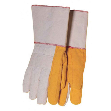 Tillman 1640 18 oz. Golden Chore 4" Gauntlet Cuff Chore Gloves, Large, 12 pack