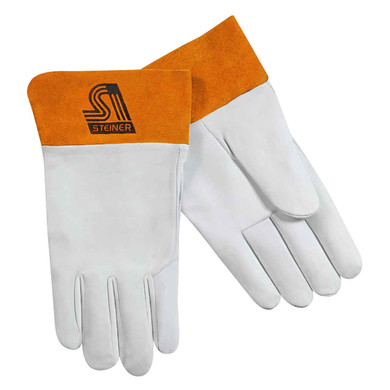 Steiner 0218 SensiTIG Premium Grain Kidskin TIG Welding Gloves, Unlined, Short Cuff, Medium