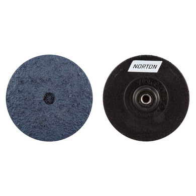 Norton 63642503657 3” NorKut Zirconia Alumina Arbor Thread Quick-Change Polymer Discs, 36 Grit, 20 pack