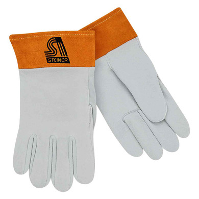 Steiner 0221 Standard Split Deerskin TIG Welding Gloves, Unlined, Short Cuff, Small