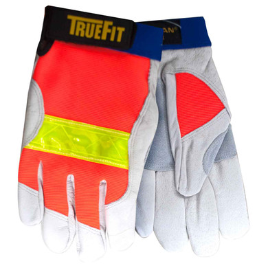 Tillman 1486 True Fit Hi-Vis Top Grain Cowhide Thinsulate Lined Gloves, 2X-Large