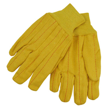 Black Stallion 4078 Golden Cotton Nap Chore Industrial Gloves, Large, 12 pack